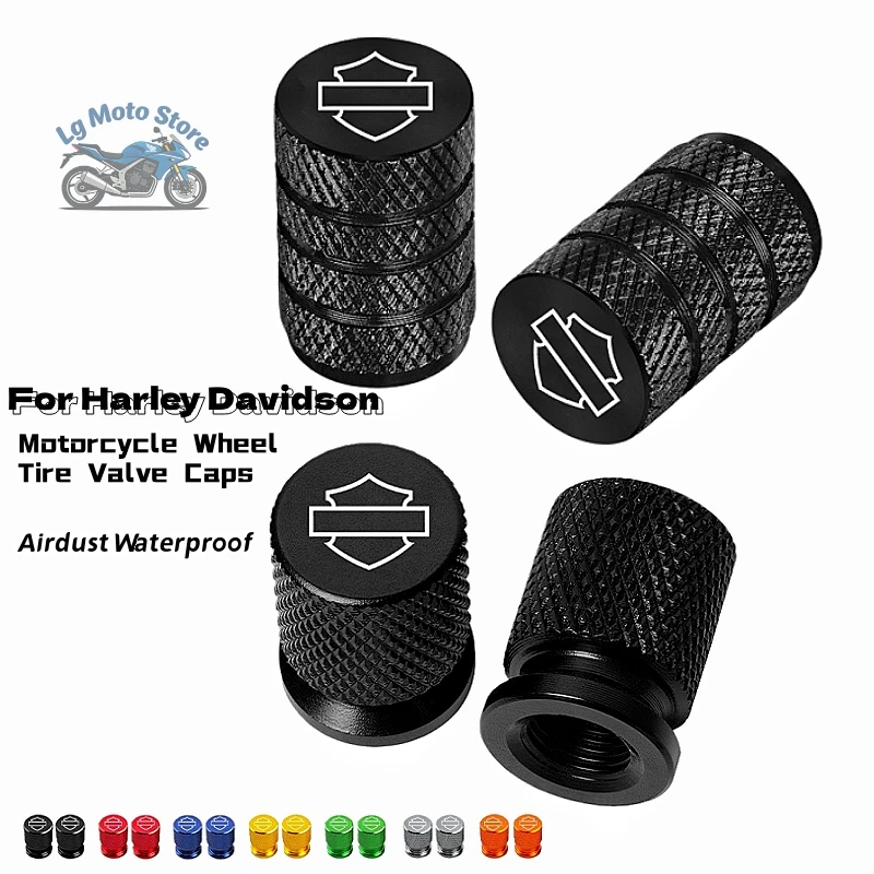Capuchons de valve de pneu pour moto Harley Davidson PA1250 Softail Sportster VRSC Touring X48 883 1200 Street Glide