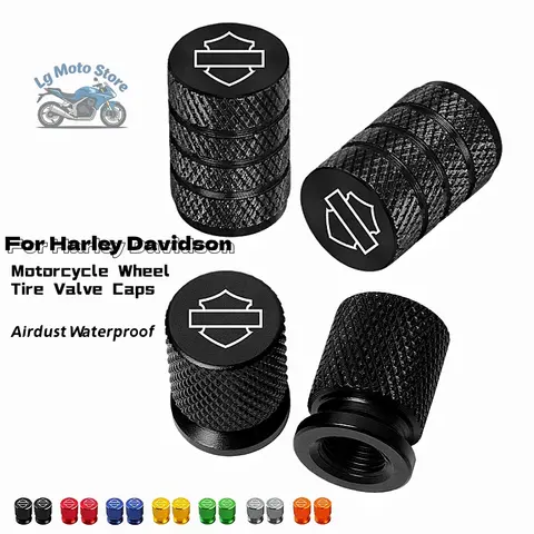 For Harley Davidson PA1250 Softail Sportster VRSC Touring X48 883 1200 Street Glide Motorcycle Wheel Tire Valve Caps
