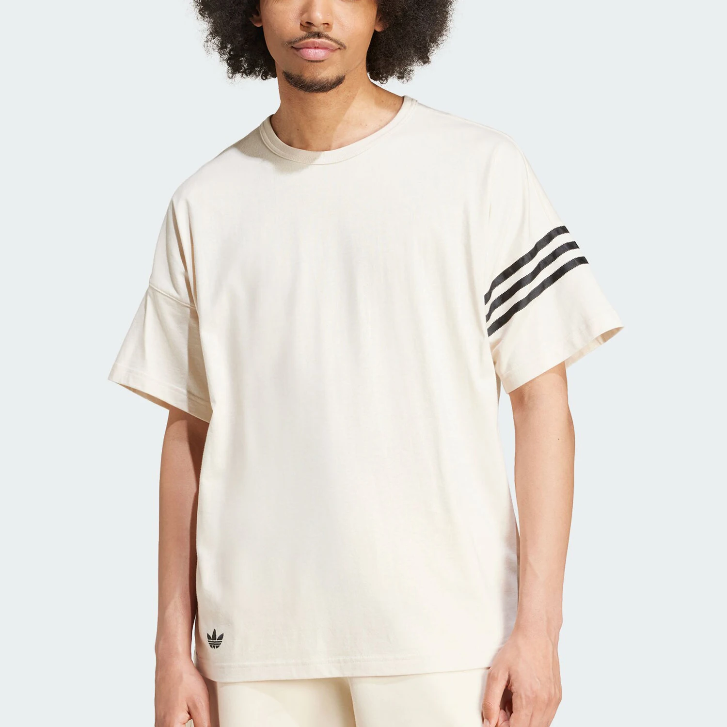 

Оригинальная мужская футболка Adidas Three Stripes Classic Loose Fit Casual с коротким рукавом JF9139