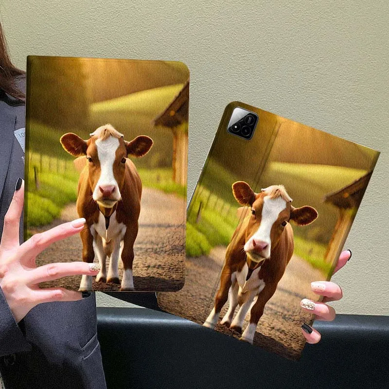 

Cartoon Anime Cow Pattern For Xiaomi Redmi Mi Pad 5 6 6s 7 SE Pro Max Ultra 12.4 12.5 14 inch Tablet Case