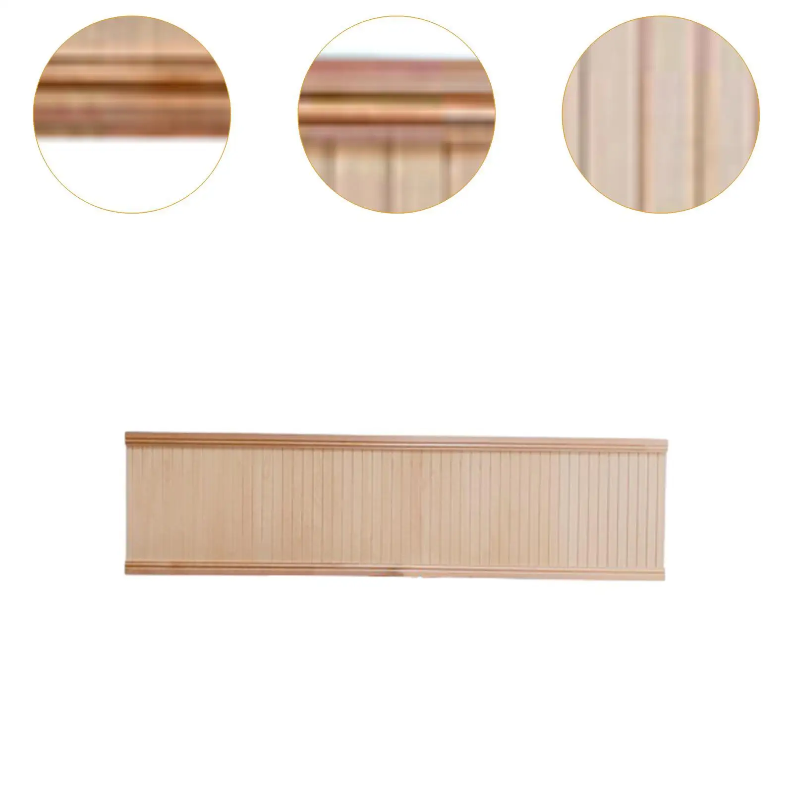 1 6 Scale Dollhouse Miniature Wall Panel Wooden Skirting Board Accessory for DIY Room and Landscape Set