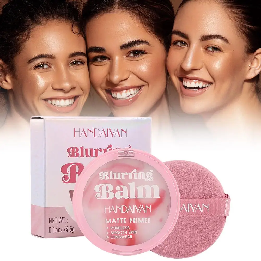 HANDAIYAN Light Mist Water Resistant Oil Control Brightening Complexion Matte Concealer Setting Powder with Powder Puff Makeup