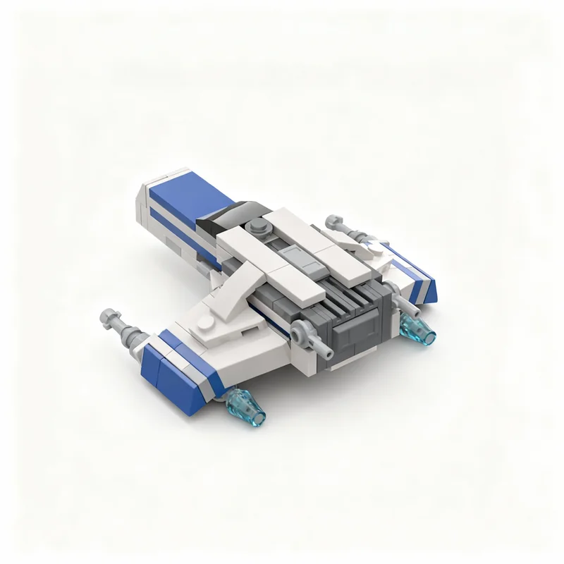 118 peças MOC Star Battle UCS E Wing Advent DAY 3 Horizon, Blocos de Montar, Brinquedos de Arquitetura, Presente de Natal, Ideia Criativa