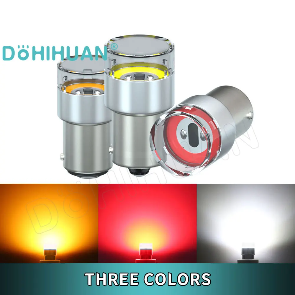 DOHIHUAN 12V 24V Led Bulb P21W Strobe 1157 1156 Lamp T20 7443 7440 BAY15D P21/5W BA15S Red R5W S25 Flash Car Parking Light Truck 