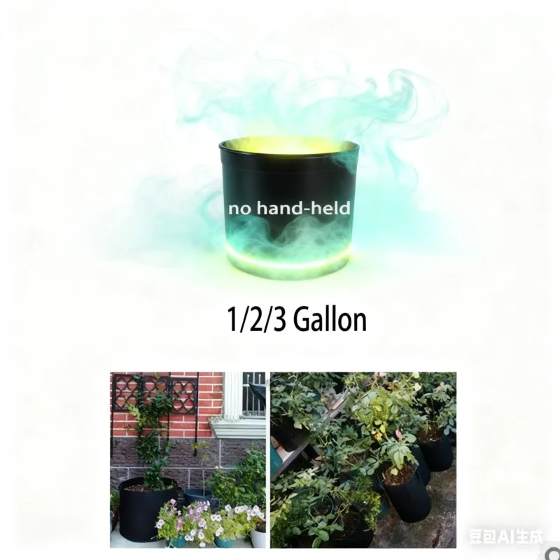 1 2 3 Gallon Plant Grow Bags Garden Tools Fabric Pot Jardim Home Gardening Flowers Vegetables Plant Growing Grow E2