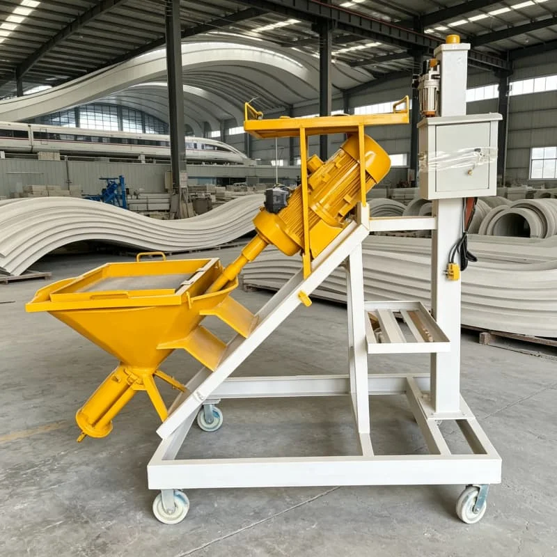 Industrial Grade Wet Mixed Concrete Shotcrete Nozzle with Compressed Air GRC Spray Pump Customized Dam Tunnel Lining Plastering