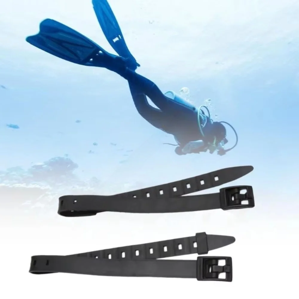 Wide Buckle Type Diving Leg Strap Light Weight Rubber Straps Adjustable Diving Strap Adjustable Band Scuba Cutter Strap