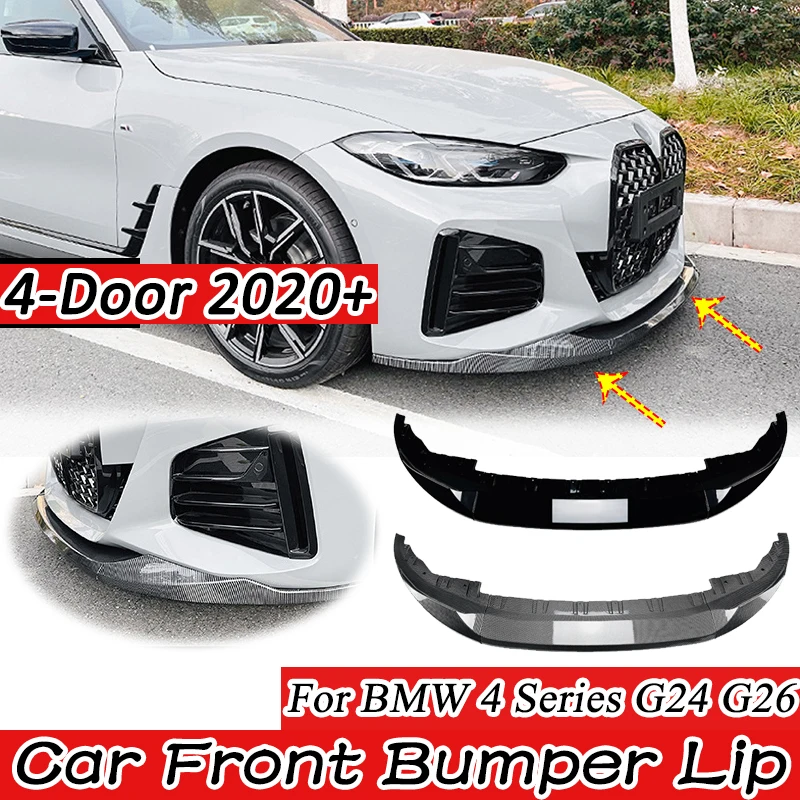 Für BMW 4er G24 G26 420i 430i I4 M50 2020+ 4-Türer M Sport Gran Frontstoßstange Lippe Spoiler Diffusor Karosserie-Kits Zubehör