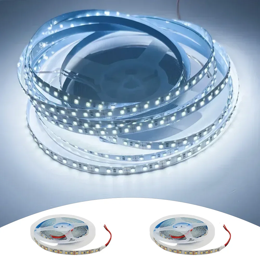 12V SMD 2835 LED Strip 5M 600LEDs Strip Light Flexible and Cuttable LED Lamp Strip 120LED/M for Home Decor Light Non-waterproof