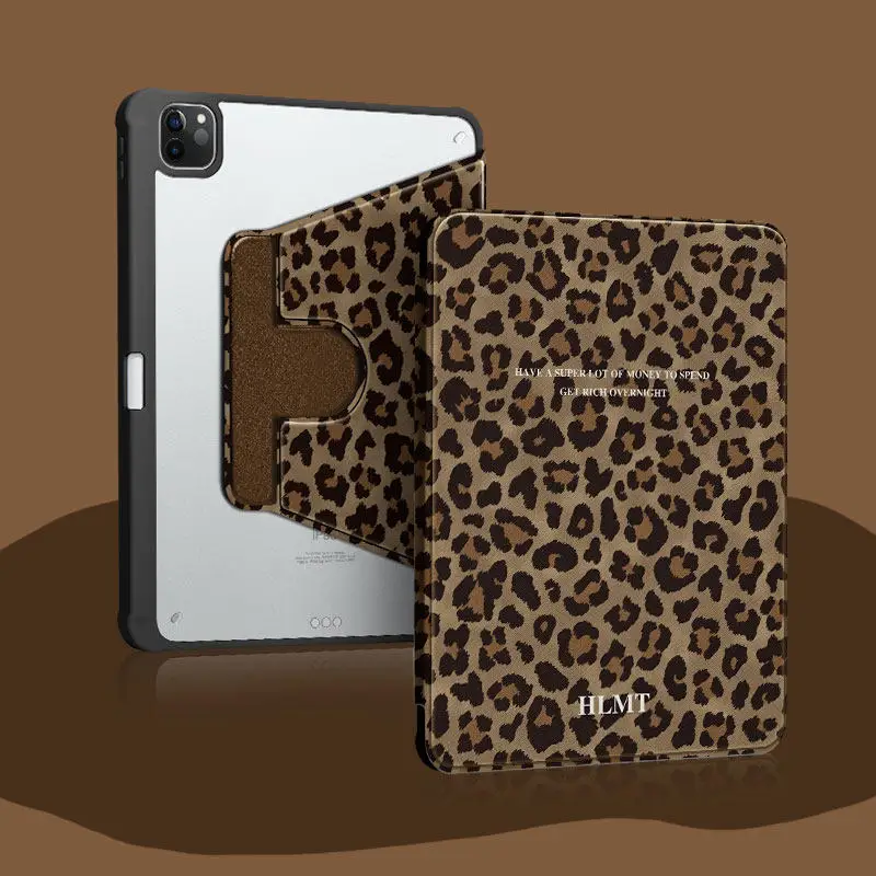 

Leopard Print rotateTablet Case PAD CASE For iPad pro 10/11/2020/6th/7th /8th /Air 3rd/Air 4th/9th gen/Air 5th Gen 2022/Air 11