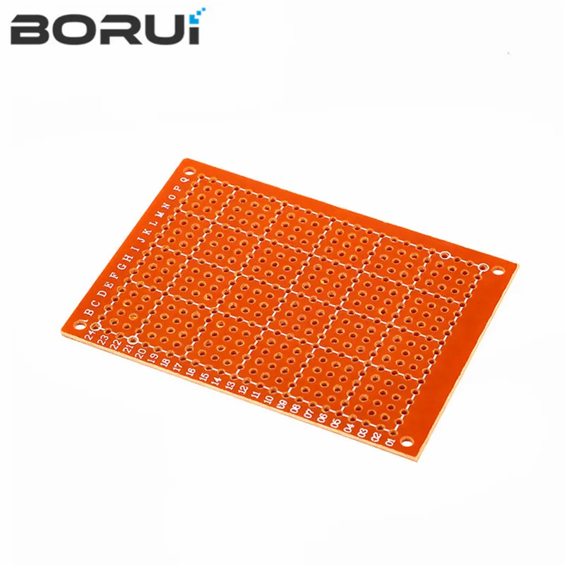 5 pces 5*7 pcb 5x7 pcb 5cm 7cm diy protótipo de papel pcb placa universal amarelo