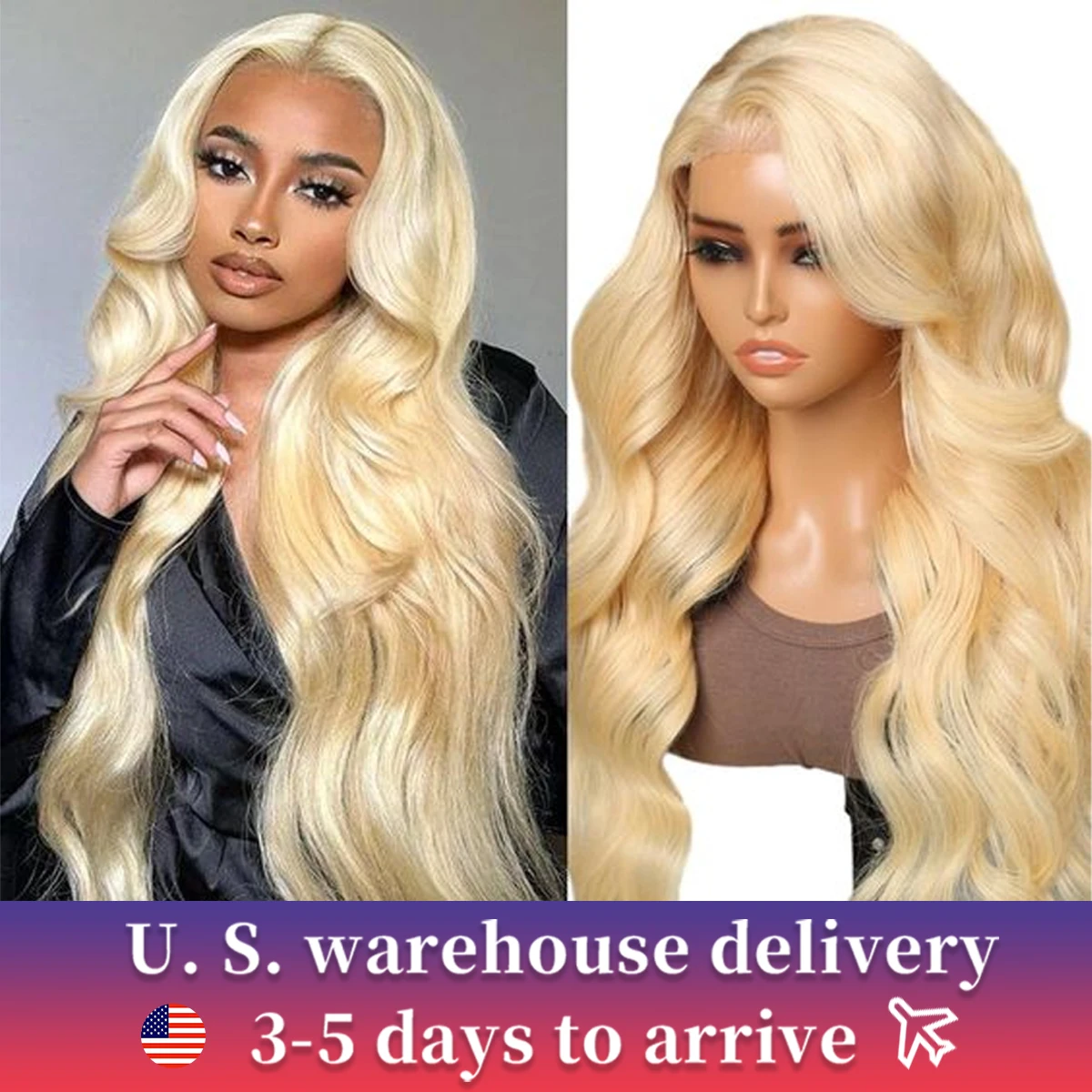 

613 Blonde Body Wave Lace Front Wig 36Inch HD Transparent Lace 13x4 Human Hair Wig Pre Plucked Full Frontal Wigs For Black Women