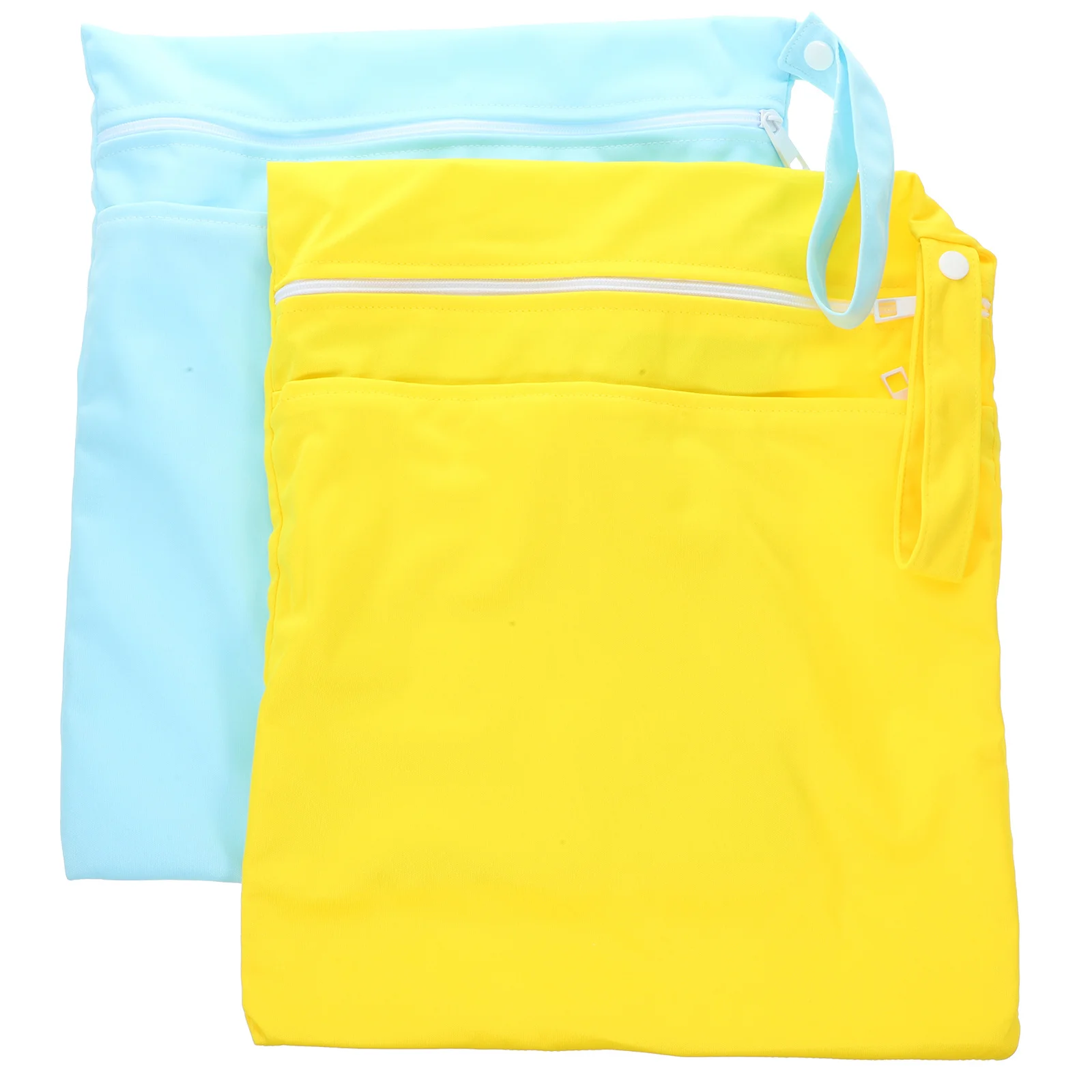 2Pcs Travel Storage Bags Waterproof Multipurpose Wet Bag Large Capacity Zipper Organizer for Swimwear Clothes Towels Shoes