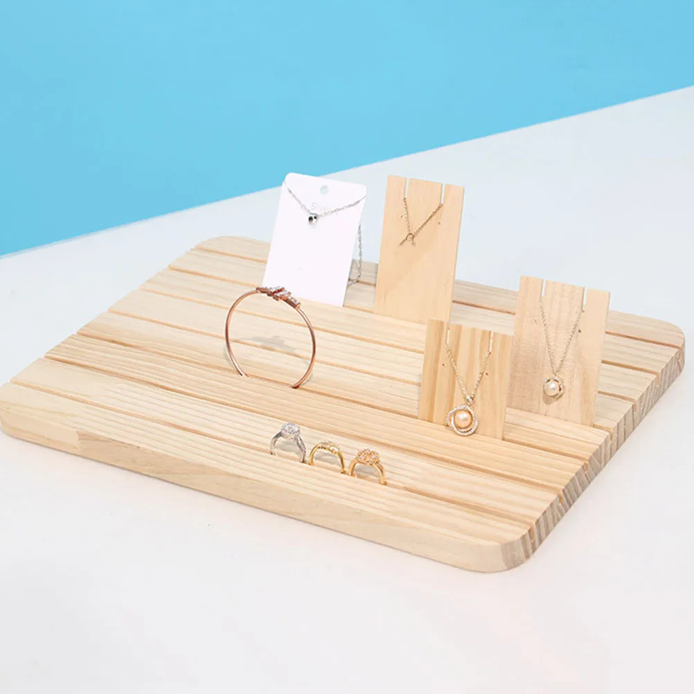 

Деревянная подставка для сережек, держатель для карточек, компактная стойка для демонстрации ювелирных изделий, органайзер для сережек, шпилек для хранения браслетов
