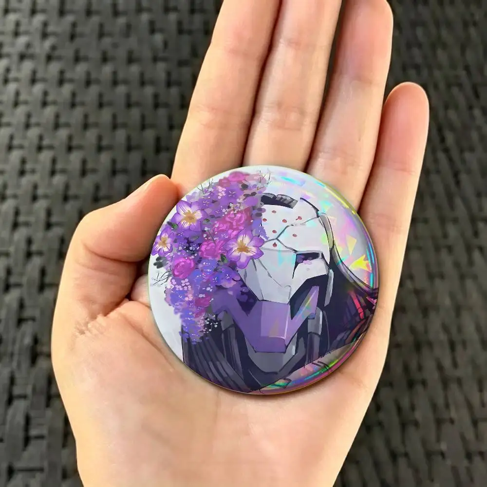 Anime Game O-Overwatch Cartoon Badges Pins Button Custom Anime Role Old-school Brooches Cartoon Collar Gifts