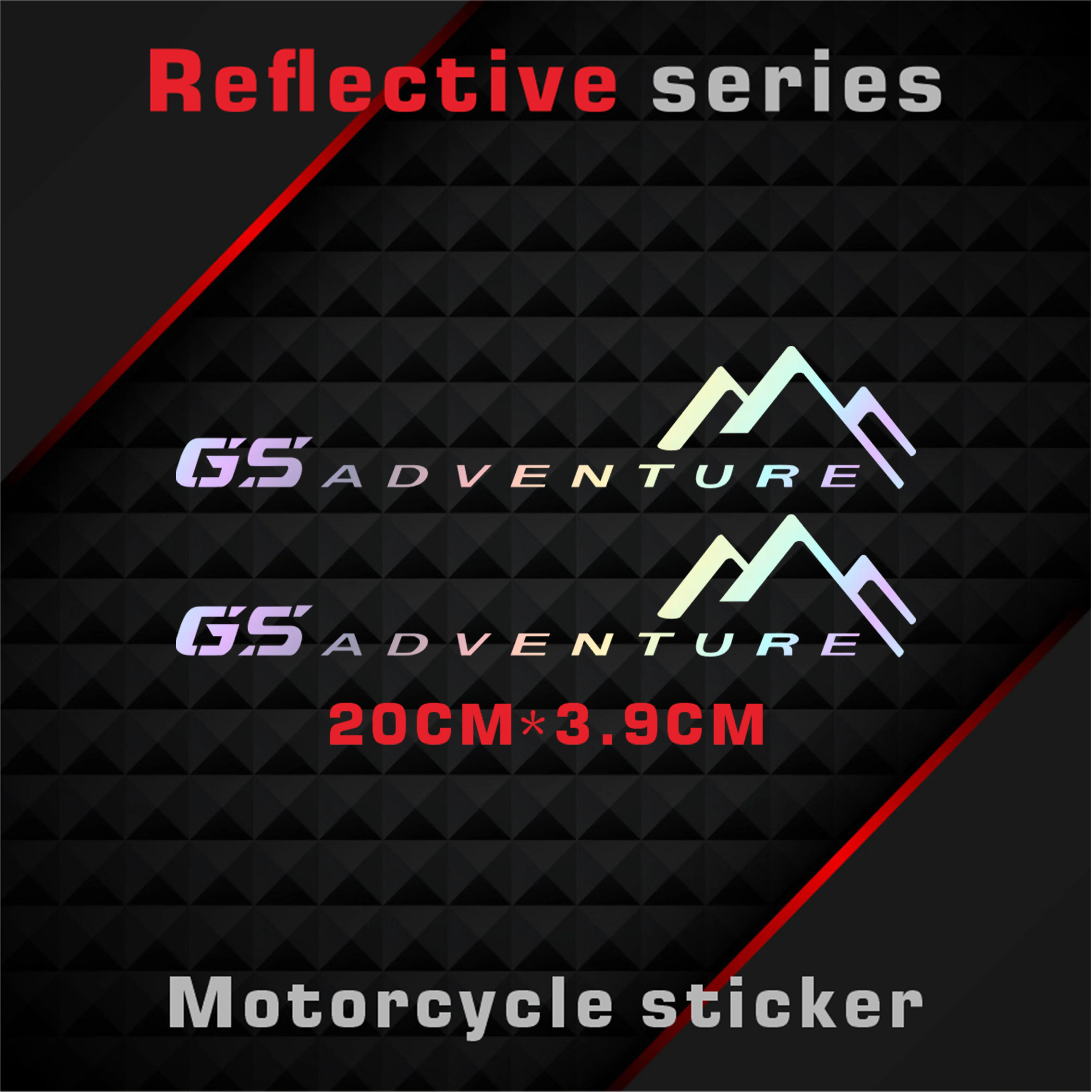 

New Motorcycle Stickers Body Reflective Waterproof Body fuel tank logo sticker Kit For GS adventure sign decal