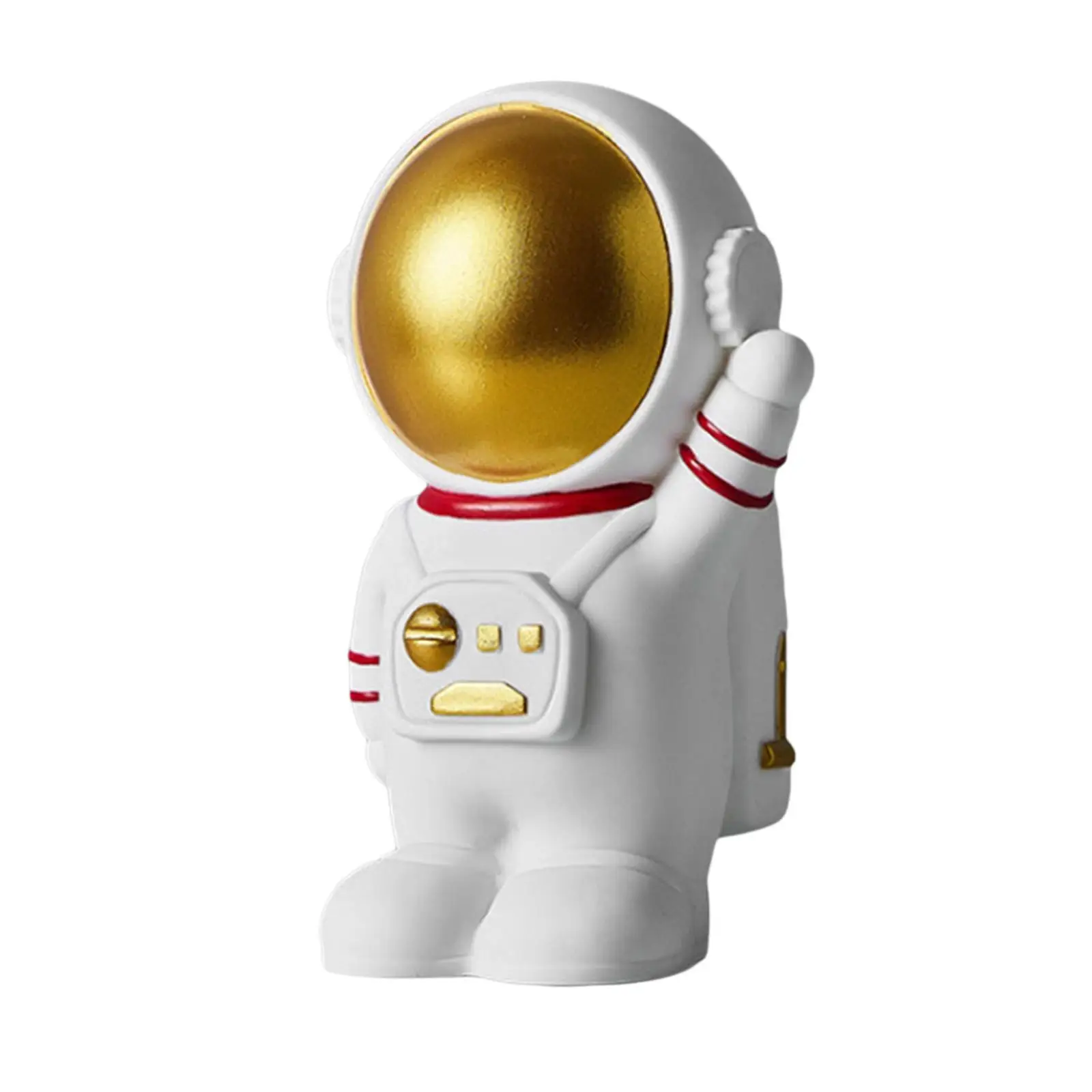 Creative Spaceman Money Box, Sculpture Ornament Action Figurine Saving Pot Statue Coin Box Decorative for Desktop Decoration
