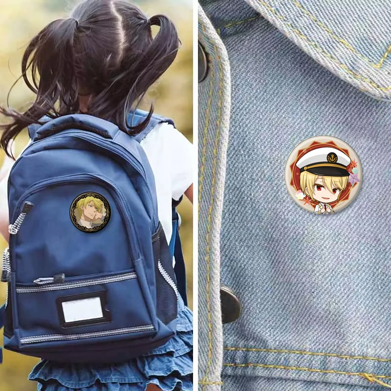 أنيمي الأجهزة الطرفية المينا دبابيس موريارتي باتريوت شارات فريد بورلوك تأثيري الكرتون بروش ظهره الحلي هدايا عيد الميلاد #2