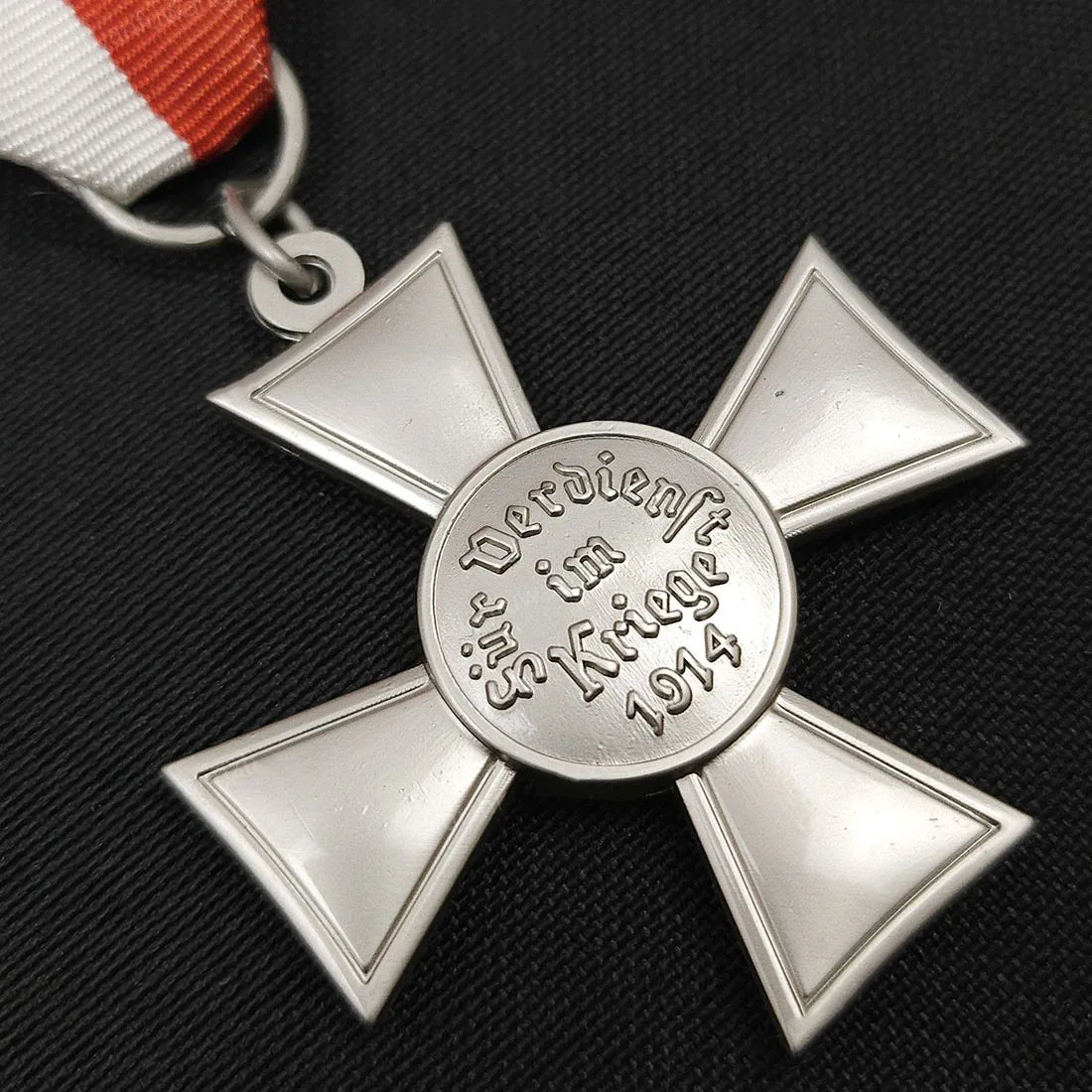 WW1 Period Badge The Lubeck Medal Ottoman Prussia Imperial German Red Cross Eagle Military Service Ribbol Medal Award - view 5