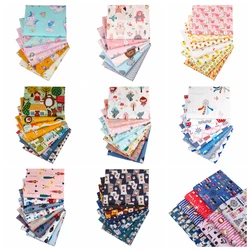 5pcs-8pcs/lot, 20X25cm Cartoon Design Printed Twill Cotton Fabric Cloth For DIY Handmade Baby&Child's Sewing&Quilting Material