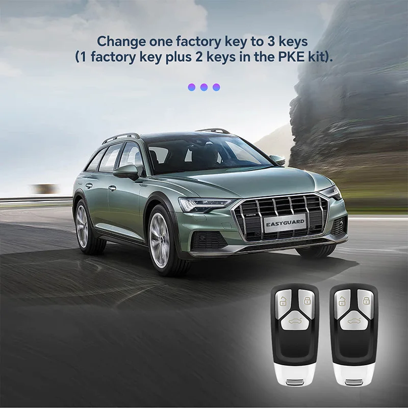 

EASYGUARD Smart Key Replacement Keyless Entry System Fit For AUDI Q5 Q7 Q8 18-22 With Factory Start Stop Button & Comfort Access