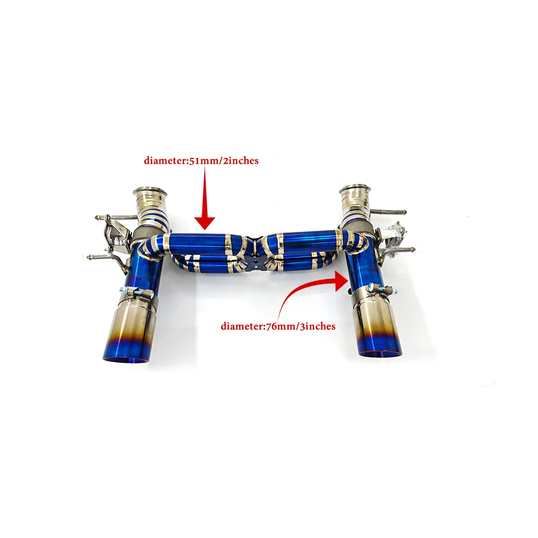 CSZ Titanium Exhaust for Maserati MC20 3.0T 2020-2024 OEM Valves Control Axle-back