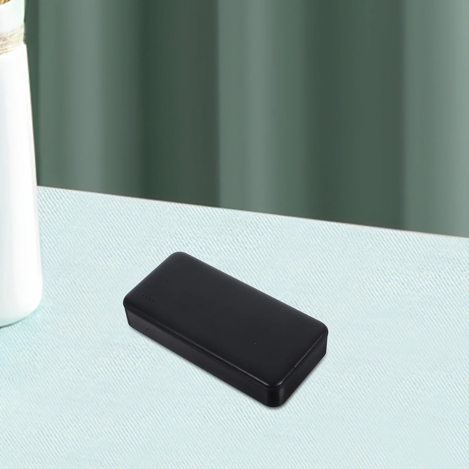 Portable Plastic Power Bank Shaped Key Storage Box Compact Desktop Organizer Jewelry Holder Travel Decorative Secure Storage