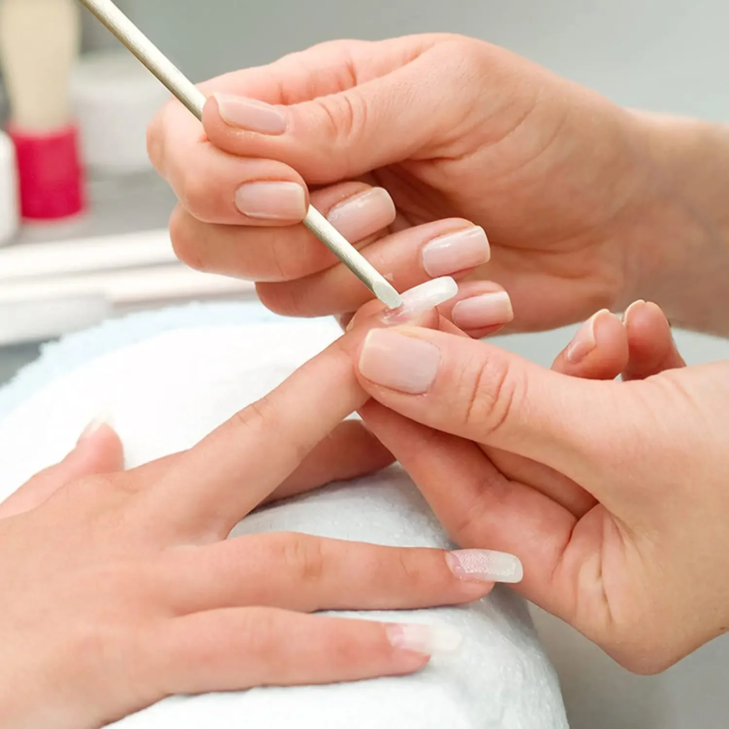 100/50 szt. Pomarańczowe Drewniane Patyczki do Paznokci Dwustronne Rozpieracze do Skórek Usuwające Cyrkonie Narzędzia do Zdobienia Paznokci Manicure Pedicure Pielęgnacja