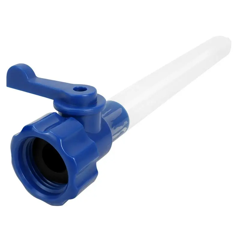 A82M-For Direct-Connect For RV Water Tank Fill Hose With Transparent Housing Integrated Shut-Off Valve Fitting