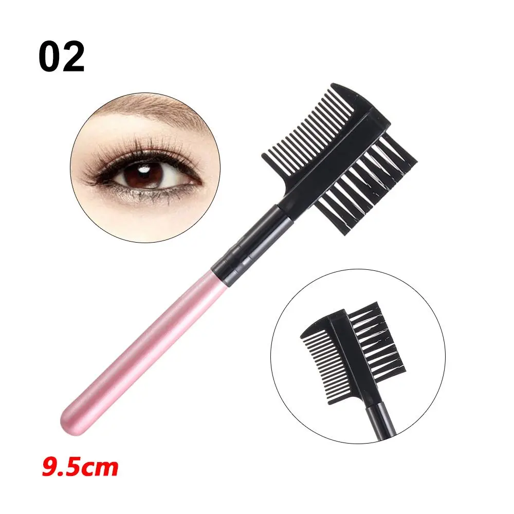 Hot Sale Dual Purpose Makeup Beauty Mascara Separator Eyelash Comb Eyebrow Brush 2 in1