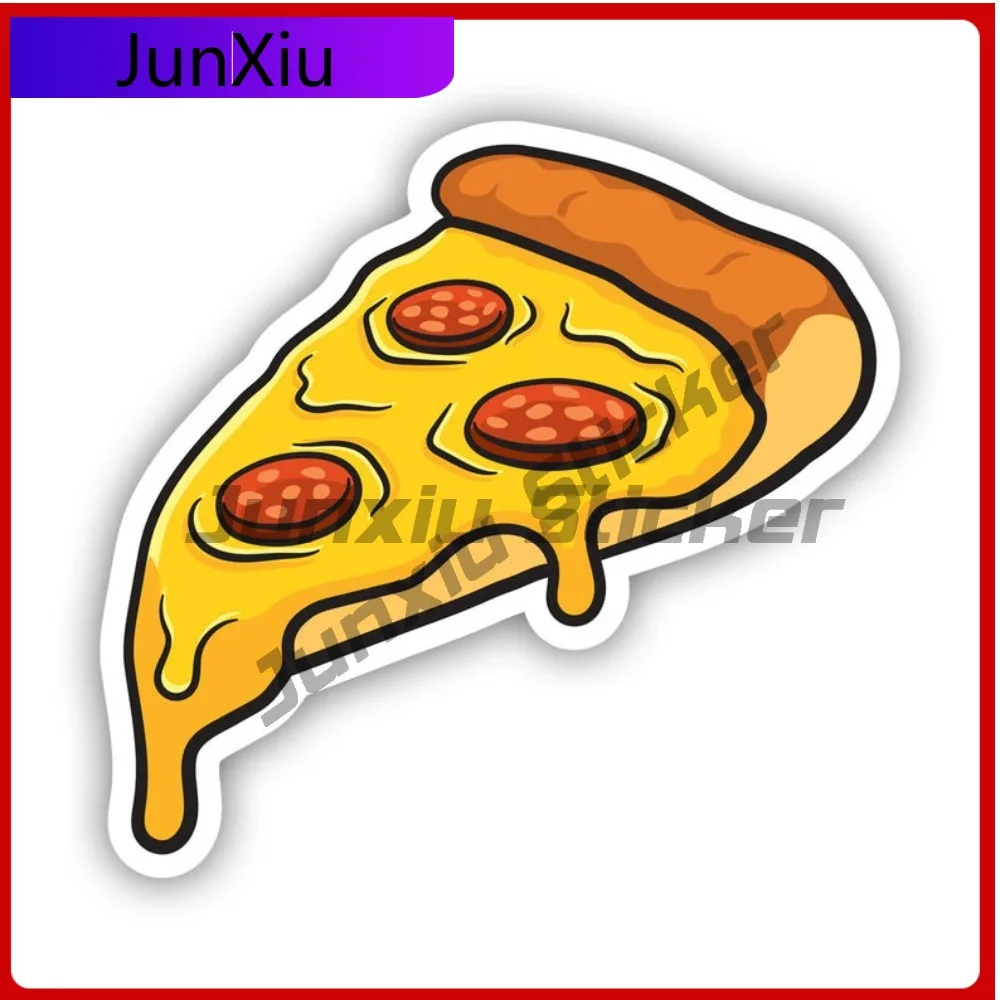 

Pizza Slice Sticker Uv Protected Decals Snack Slap Food Cooler Cup Auto Decor Car Sticker Vinyl Decal Die Cut Sun Protection