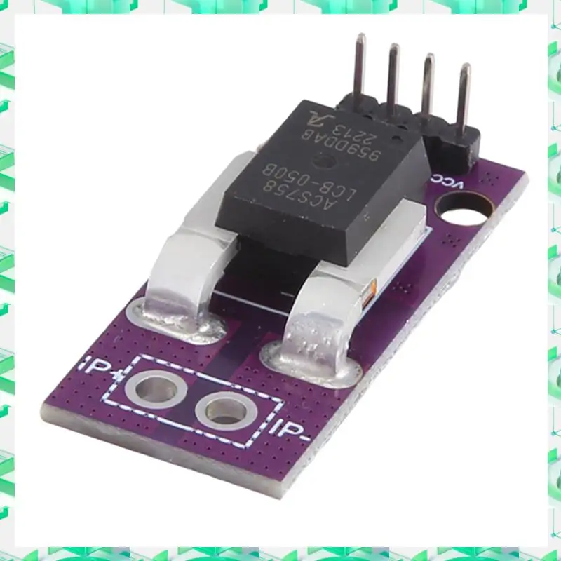 3C Electron ACS758 ACS758LCB-050B Current โมดูล Linear Hall Current Sensor PFF-T Current Detection 3-5V 50A ติดตั้งง่าย Easy T