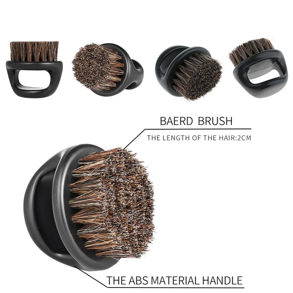 2Pcs Premium Beard Brush for Men Natural Boar Bristles Soft on Skin Firm for Balm Distribution Portable Travel Friendly Grooming