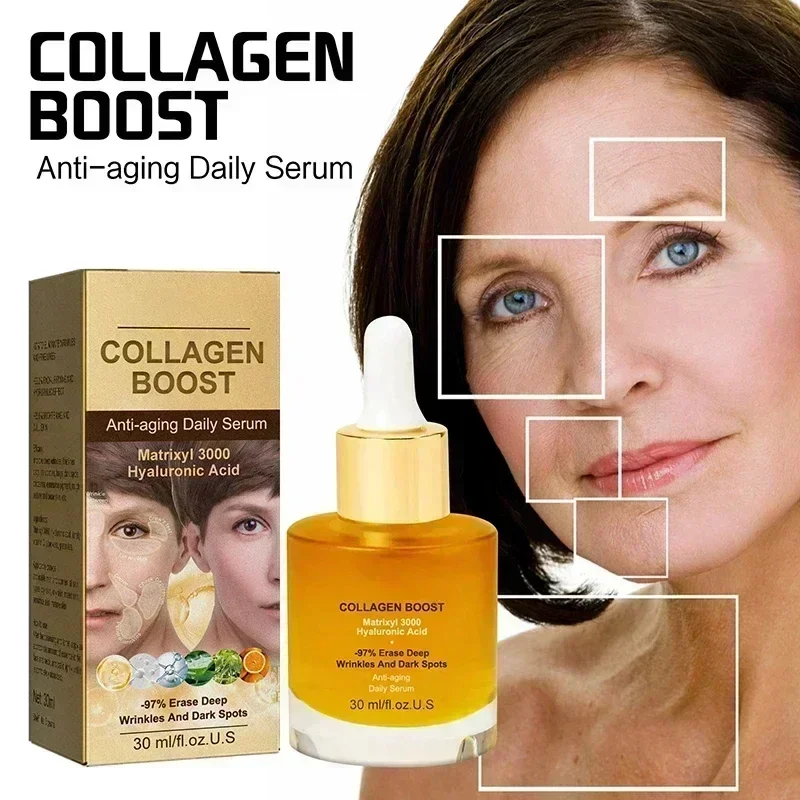 Collagen Facial Serum For Wrinkle Removal Eye Fine Lines Crow's Feet Neck Wrinkles Anti-Aging Anti-Wrinkle Serum Facial Care