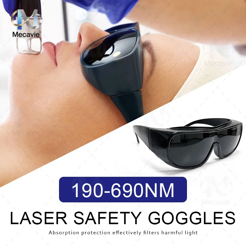 Gafas láser de protección láser 10600nm OD6 UV400 532nm 808nm 1064nm Gafas de seguridad láser Gafas OPT Gafas protectoras láser