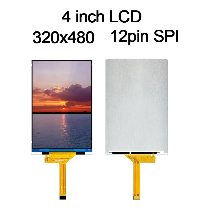 4 Inch IPS LCD Screen ST7796 Drive IC TFT 320*480 12p SPI 22p MCU Interface Display Screen