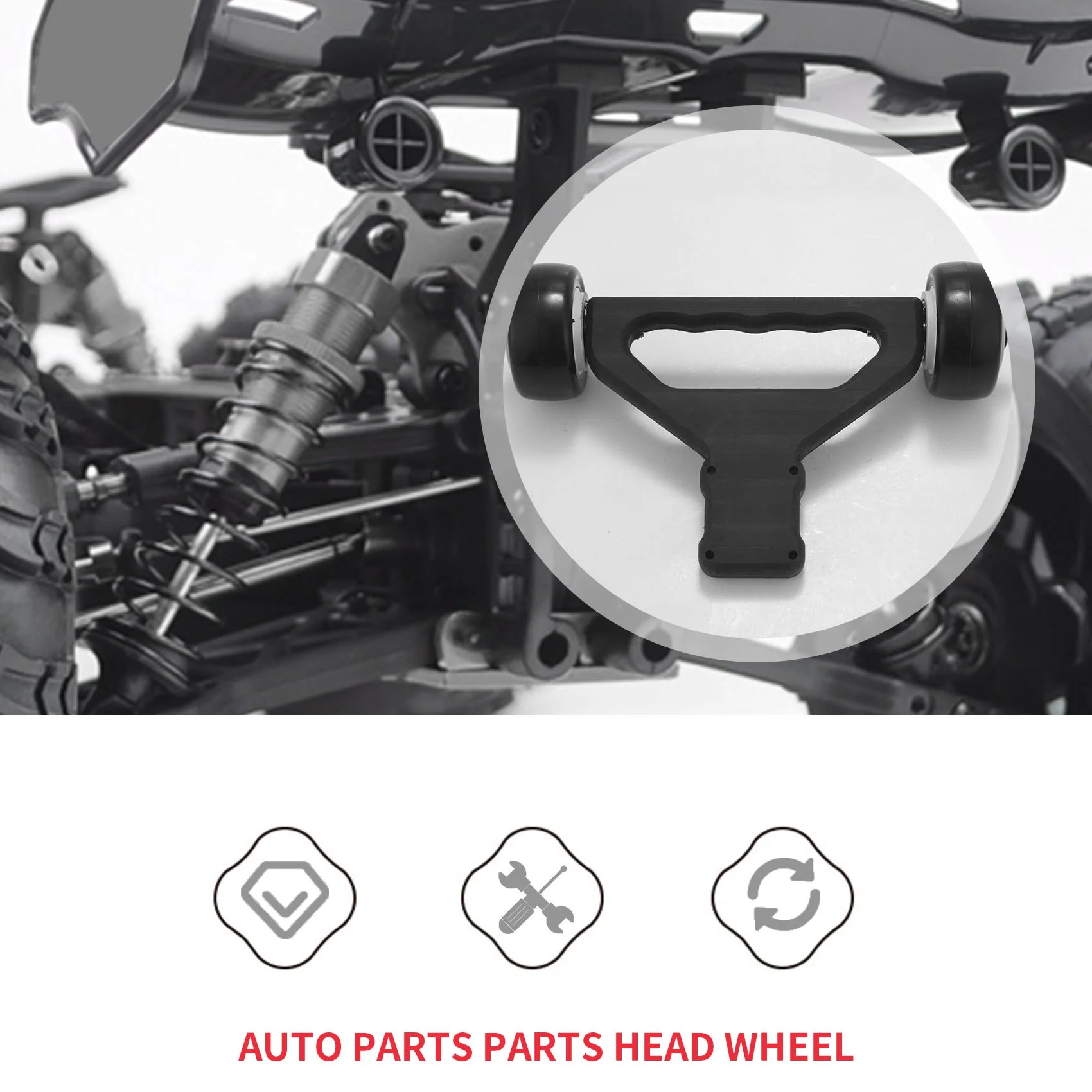 قضيب بعجلات بعجلتين لسيارة تحكم عن بعد ، arma rma KRATON 8S ، شاحنة وحش منبوذة ، قطع تحديث ، ملحقات ، أسود