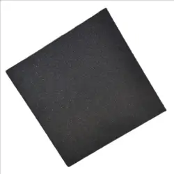 High resilience lightweight shock absorbing black uncut foam flat sponge