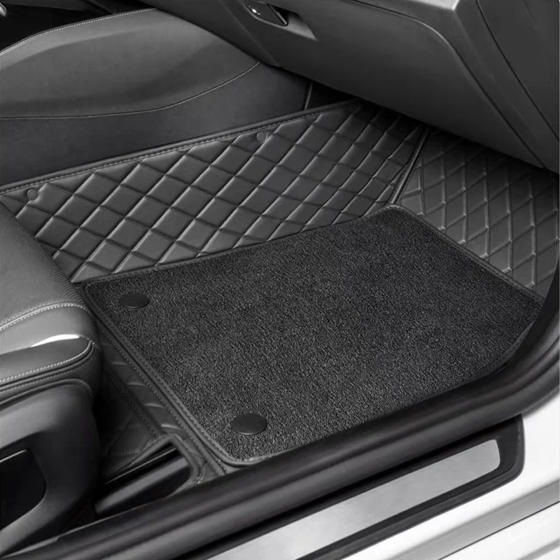 2 Seats Custom Double Layered Car floor Mats Fit For Mercedes Benz SLC Class R172 2013-2016 2017 2018 2019 2020 Auto Foot Carpet