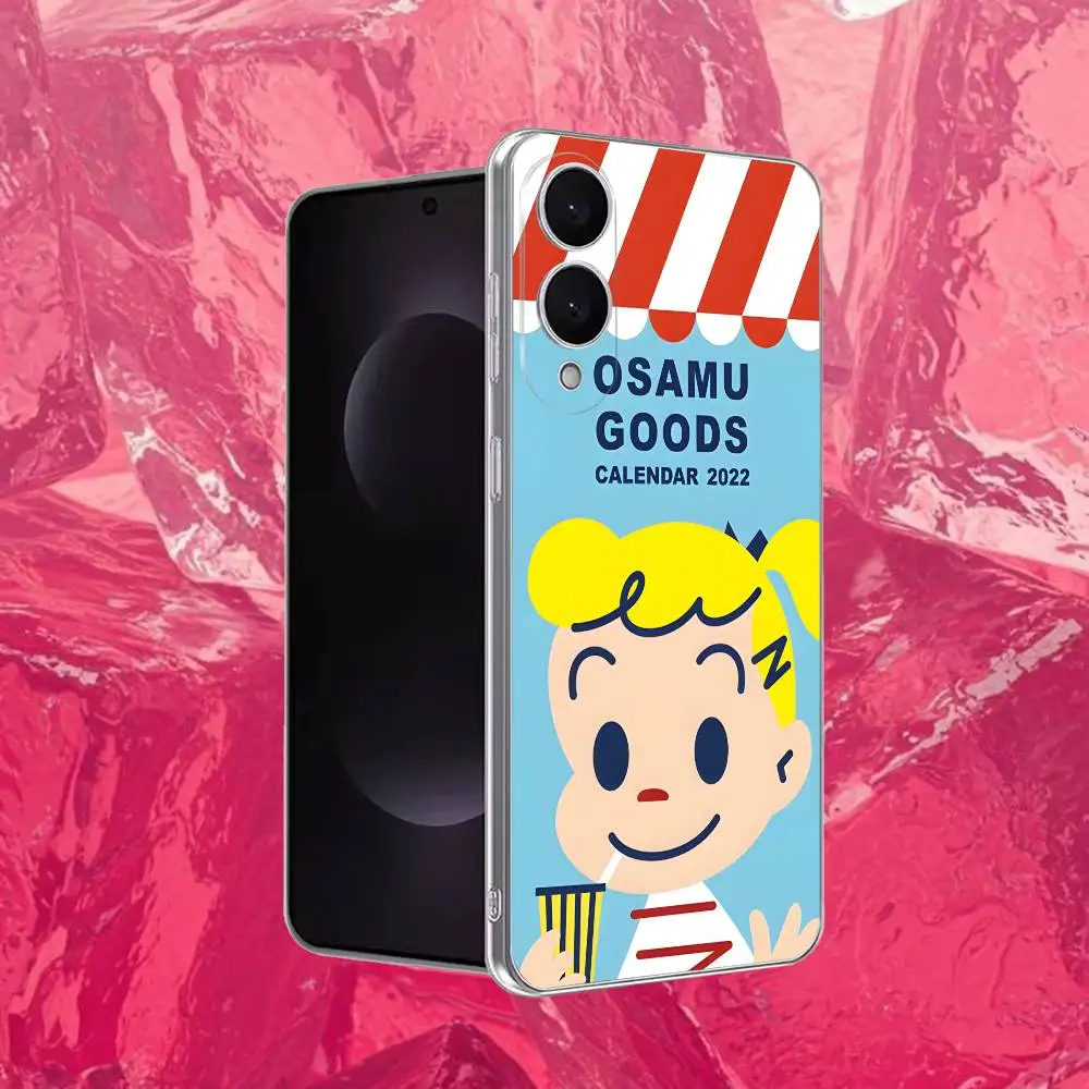 Urocze etui na telefon O-Osamu H-Harada do Samsunga S30,23,21,22,20, FE,Lite,S10,9,8,7 Plus Note20ultra, przezroczyste, miękkie.