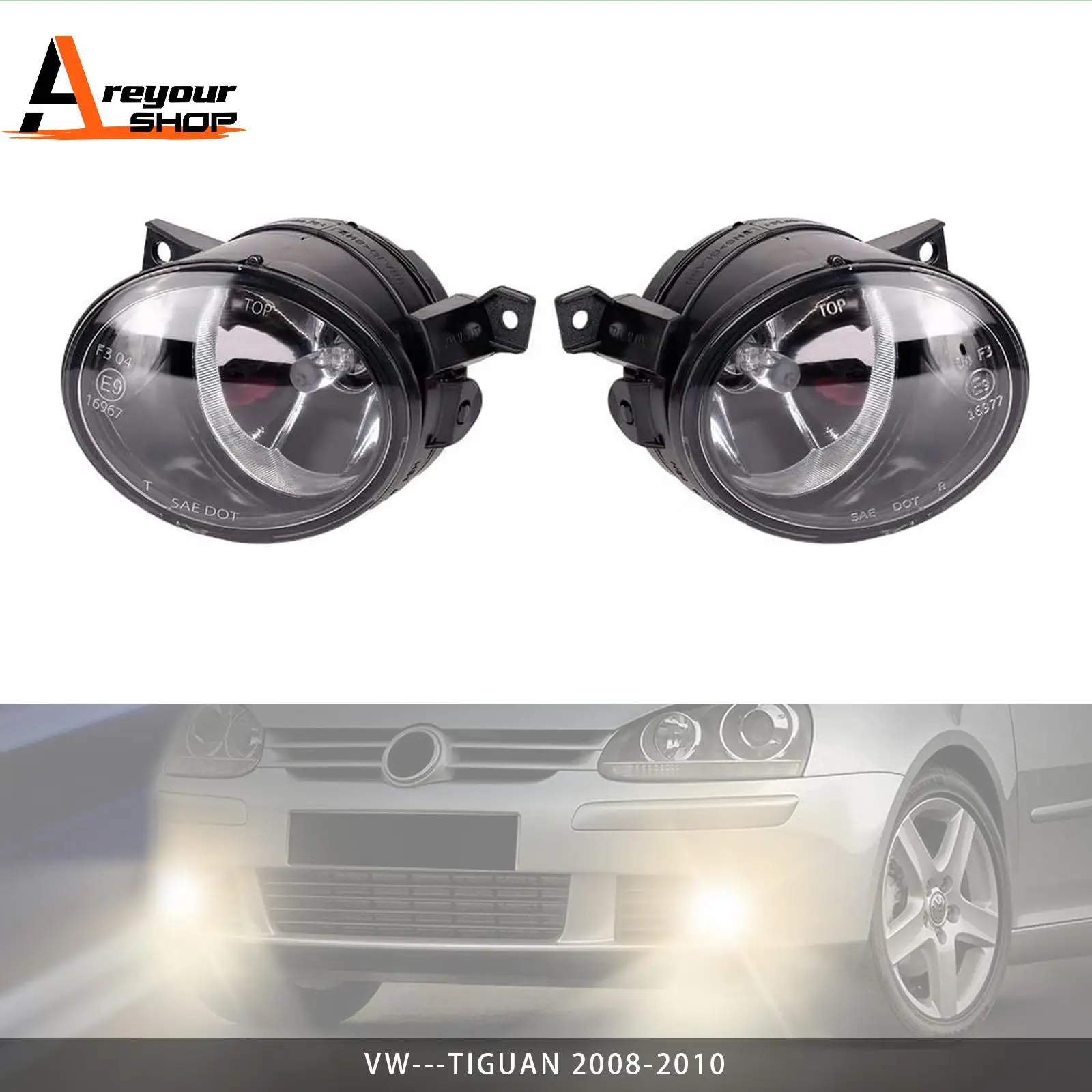 

Пара передних противотуманных фар для Volkswagen GOLF MK5 GTI, версия 2004, 2005, 2006, 2007, 2008, 2009,