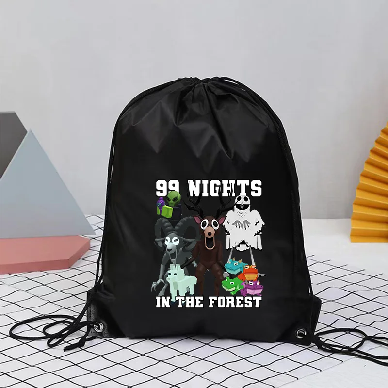 99 ليلة في الغابات الرباط حقيبة أنيمي حقيبة ظهر تحمل على الكتف سعة كبيرة كول الرجال بنين رياضة رياضة خفيفة الوزن تخزين حزمة هدية #1
