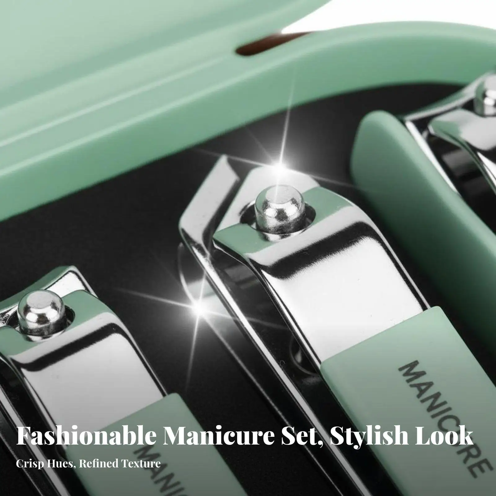 Manicure Clipper for Gel Nail Polish Lovers Complete Nail Grooming Set with Precision Tools for Men Women in Portable Case