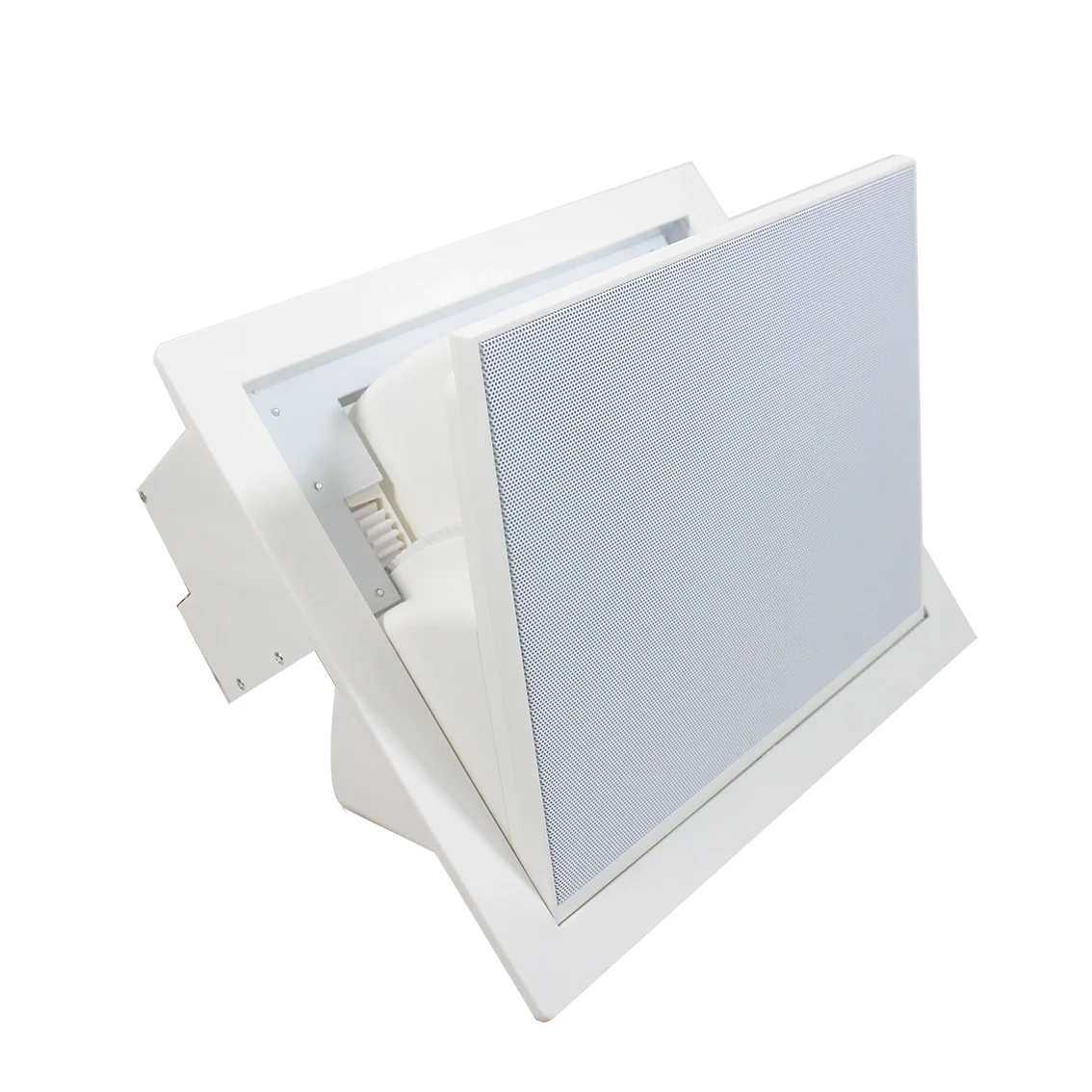 6.25 Inches 60W Audio Input 2-Way Ceiling Flush Mount Enclosure Motorized Ceiling Speaker for Smart Home Audio