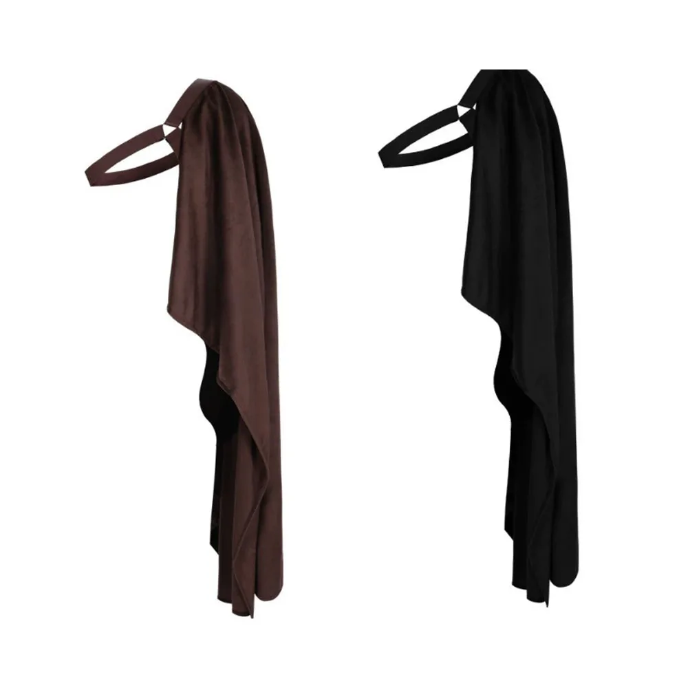 

Medieval Single Shoulder Warrior Soldier PU Leather Shoulder Viking Knight Costume Halloween Gothic Armor Cloak Cosplay Props