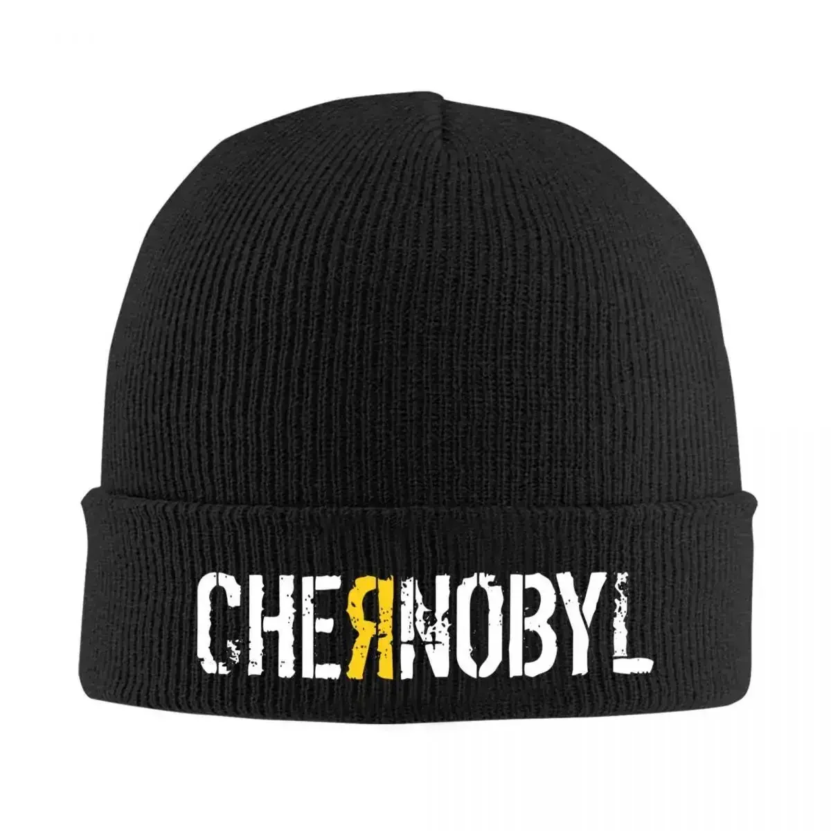 Russia Chernobyl Nuclear Radiation Power Station Knitted Hat For Women Men Skullies Beanies Winter Hats Acrylic Warm Cap