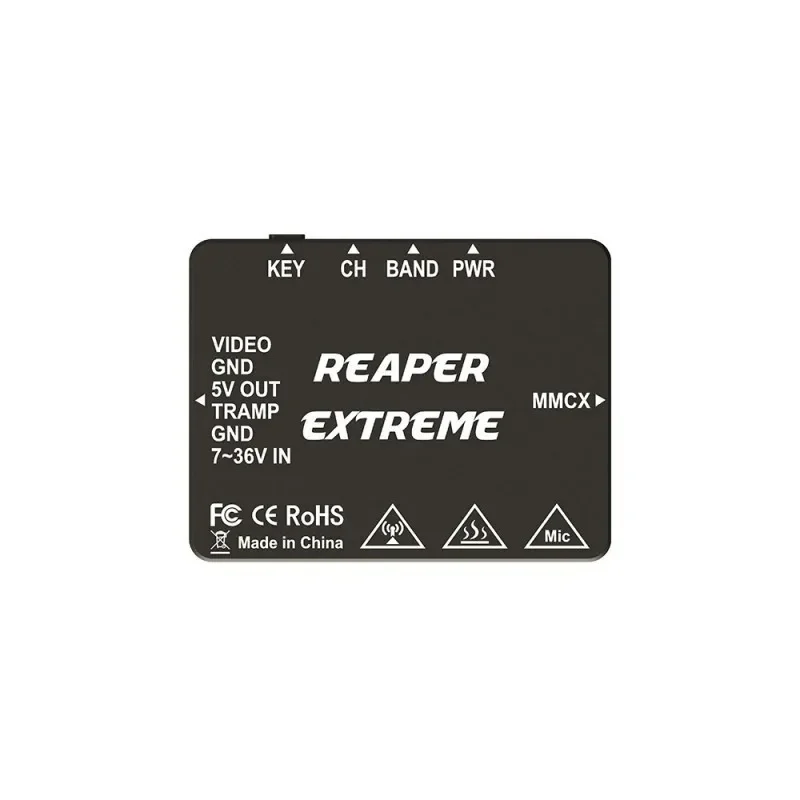 Foxeer Reaper Extreme 2.5W VTX 5.8G 72CH Pitmode 2500mW Build-in Mic CNC Heat Dissipation Shell 2-8S 20X20mm for FPV Long Range