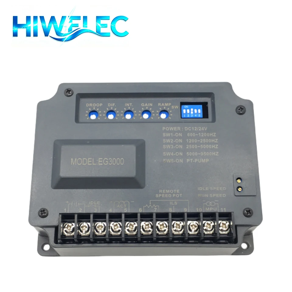 EG3000 Genset Governor Engine Speed Control Unit Controller for diesel Generator Electronic Stabilizer