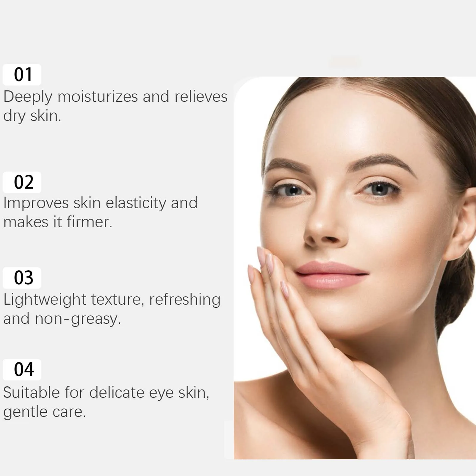Niacinamide Firming Eye Cream Lock Moisture Reduce Dryness Relieve Fine Lines Increase Skin Elasticity Massage Eye Care Lotion
