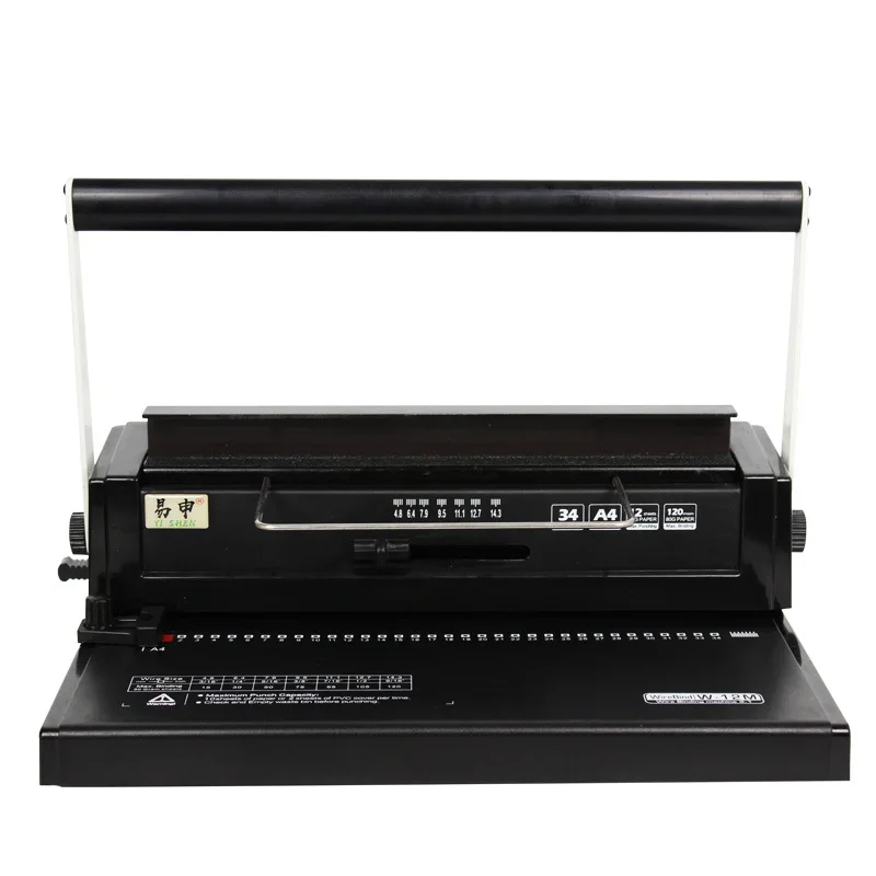 34-Hole iron ring loose-leaf punching machine square hole multi-function A4 binding machine